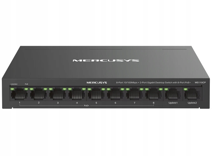 10-portový prepínač Mercusys MS110CP